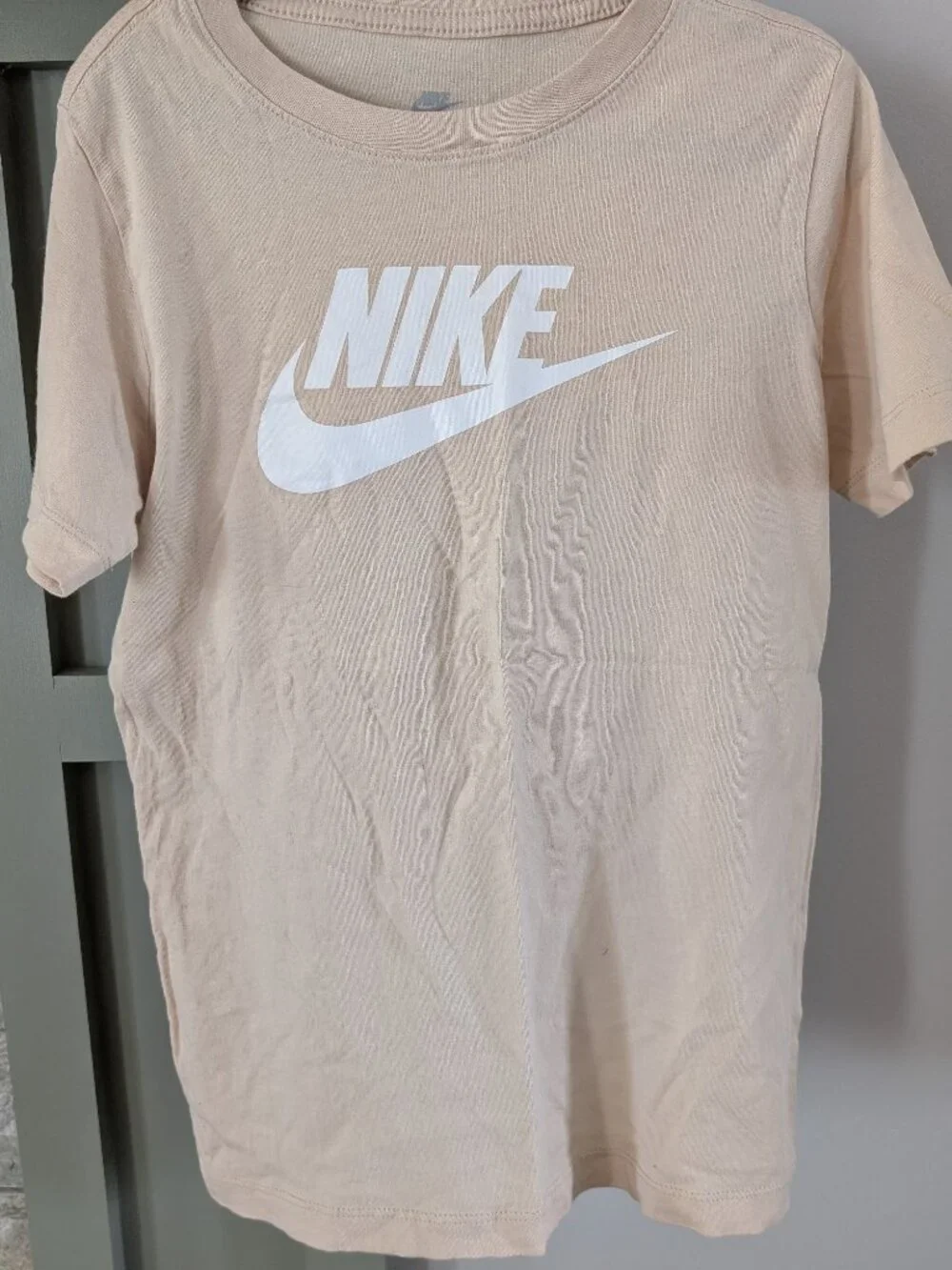 Nike T-Shirt - Tan Size M(8)